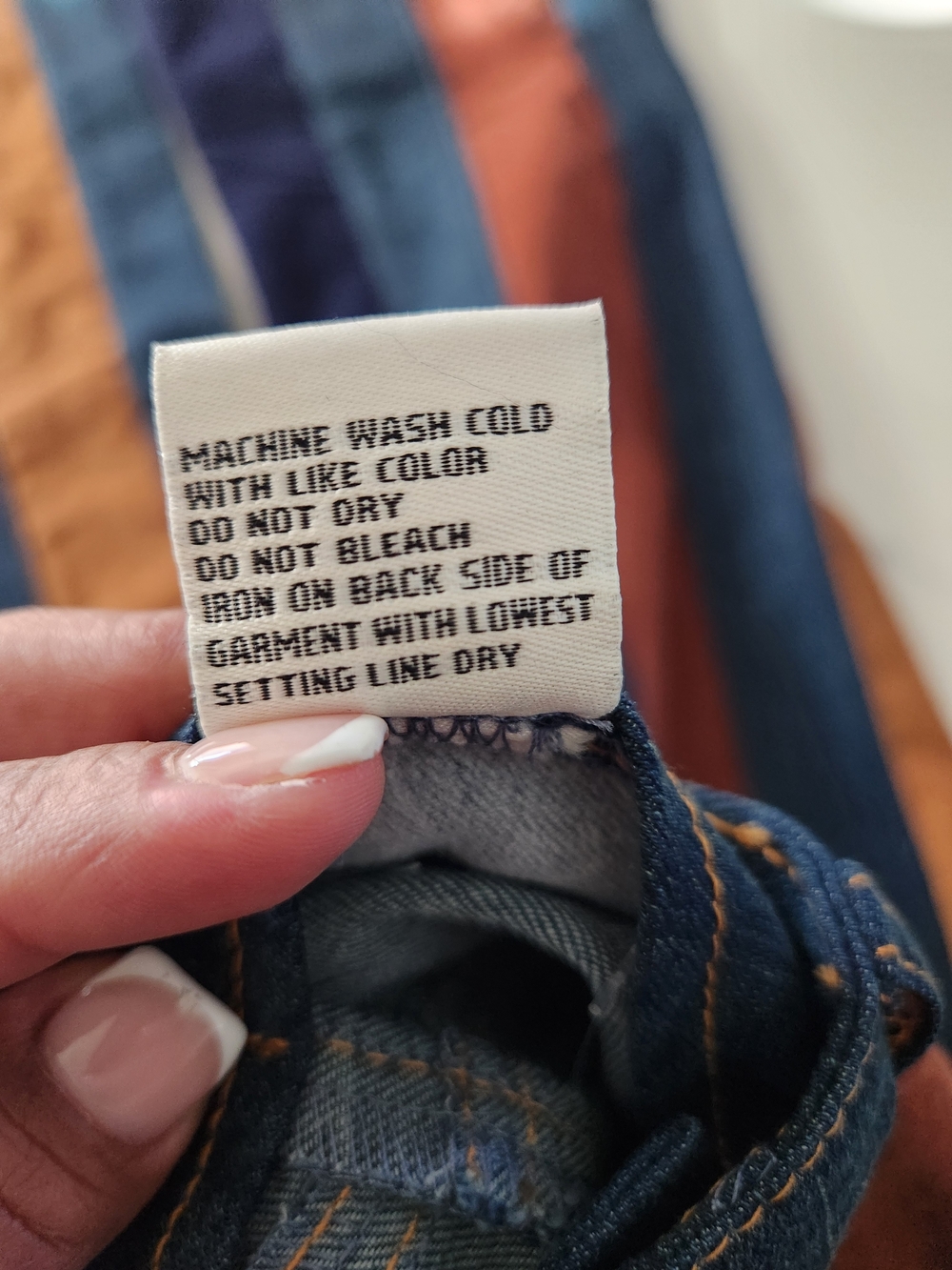 NWOT Altar'd State Flare Jeans Multi Colored Striped Bohemian Festival sz 25x31 - Picture 10 of 10